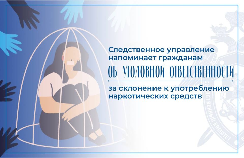 Следственное управление СК России по Нижегородской области предупреждает об уголовной ответственности за склонение к употреблению наркотических средств  