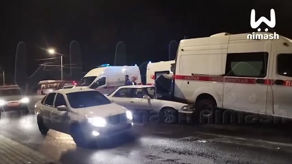 Массовая авария с участием скорой помощи произошла на проспекте Гагарина
