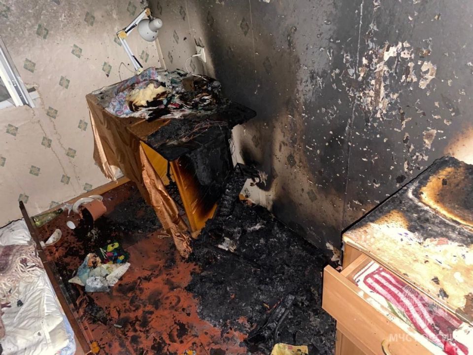 Осторожно, электрокамин. Возгорание в квартире на улице Горная в Нижнем Новгороде подразделения МЧС России ликвидировали на площади 3 квадратных метра