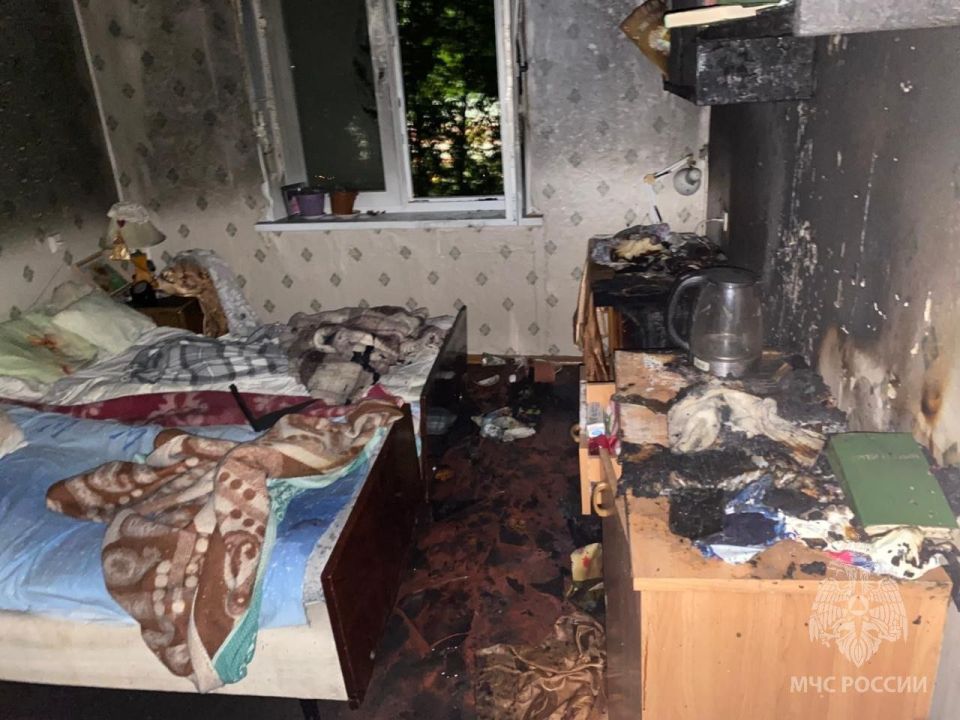 Осторожно, электрокамин. Возгорание в квартире на улице Горная в Нижнем Новгороде подразделения МЧС России ликвидировали на площади 3 квадратных метра