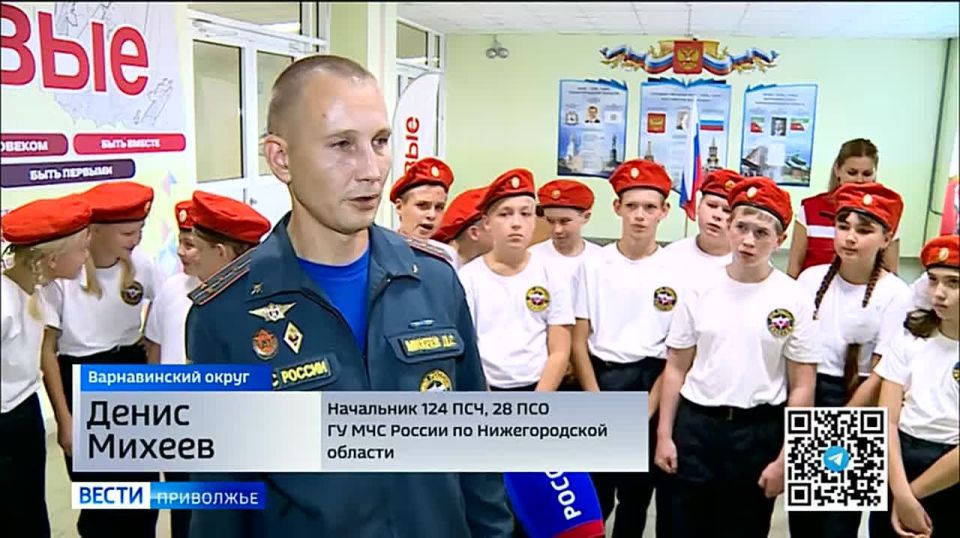 МЧС расширяет горизонты. В Варнавинской средней школе при активной поддержке начальника Варнавинского пожарно-спасательного гарнизона открылся специализированный пожарно-спасательный класс