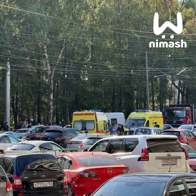Авария из трёх машин у парка Пушкина в Нижнем