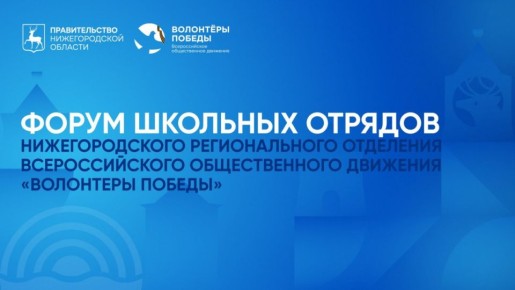 Форум школьных отрядов «Волонтеров Победы» пройдет в Нижегородской области в октябре