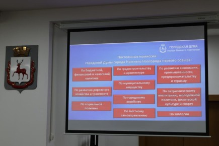 Сформированы десять постоянных профильных комиссий в городской Думе Нижнего Новгорода I-го созыва